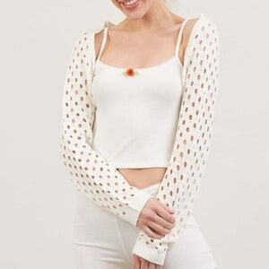 ShopEvelynne Cream  Knit Shrug